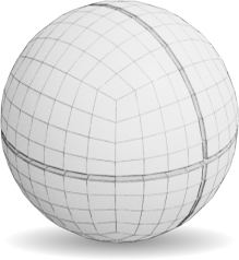 white sphere as optimization representation of the construction
